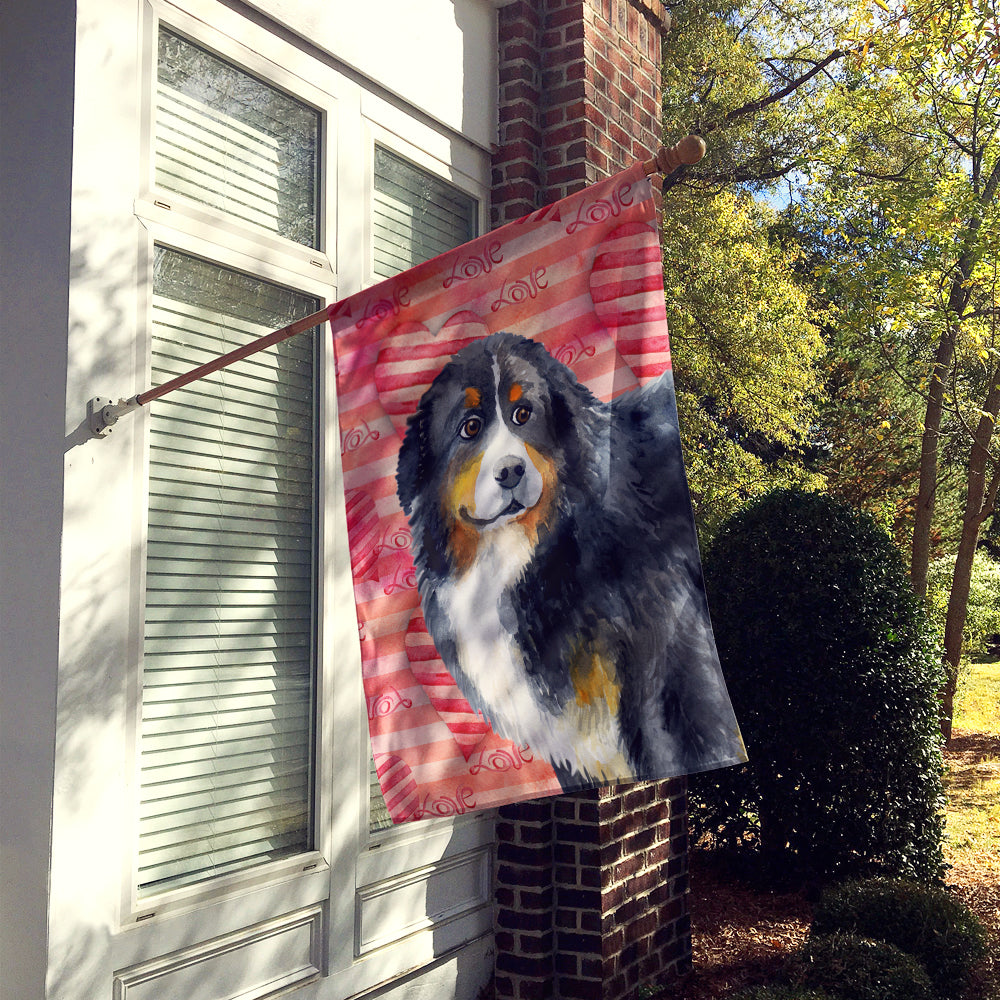 Bernese Mountain Dog Love Flag Canvas House Size BB9732CHF  the-store.com.