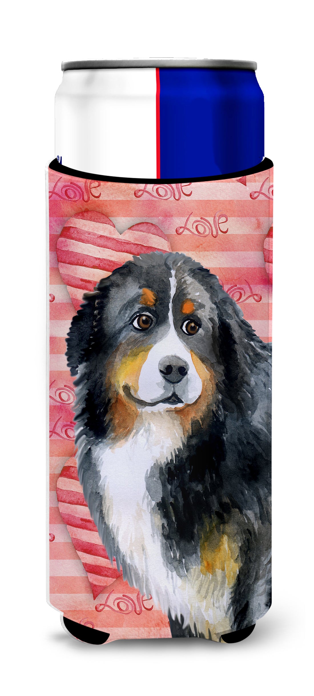 Bernese Mountain Dog Love  Ultra Hugger for slim cans BB9732MUK  the-store.com.