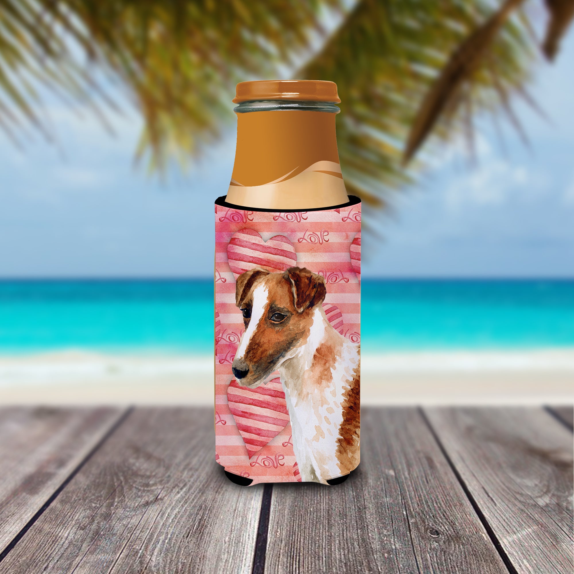 Smooth Fox Terrier Love  Ultra Hugger for slim cans BB9734MUK  the-store.com.