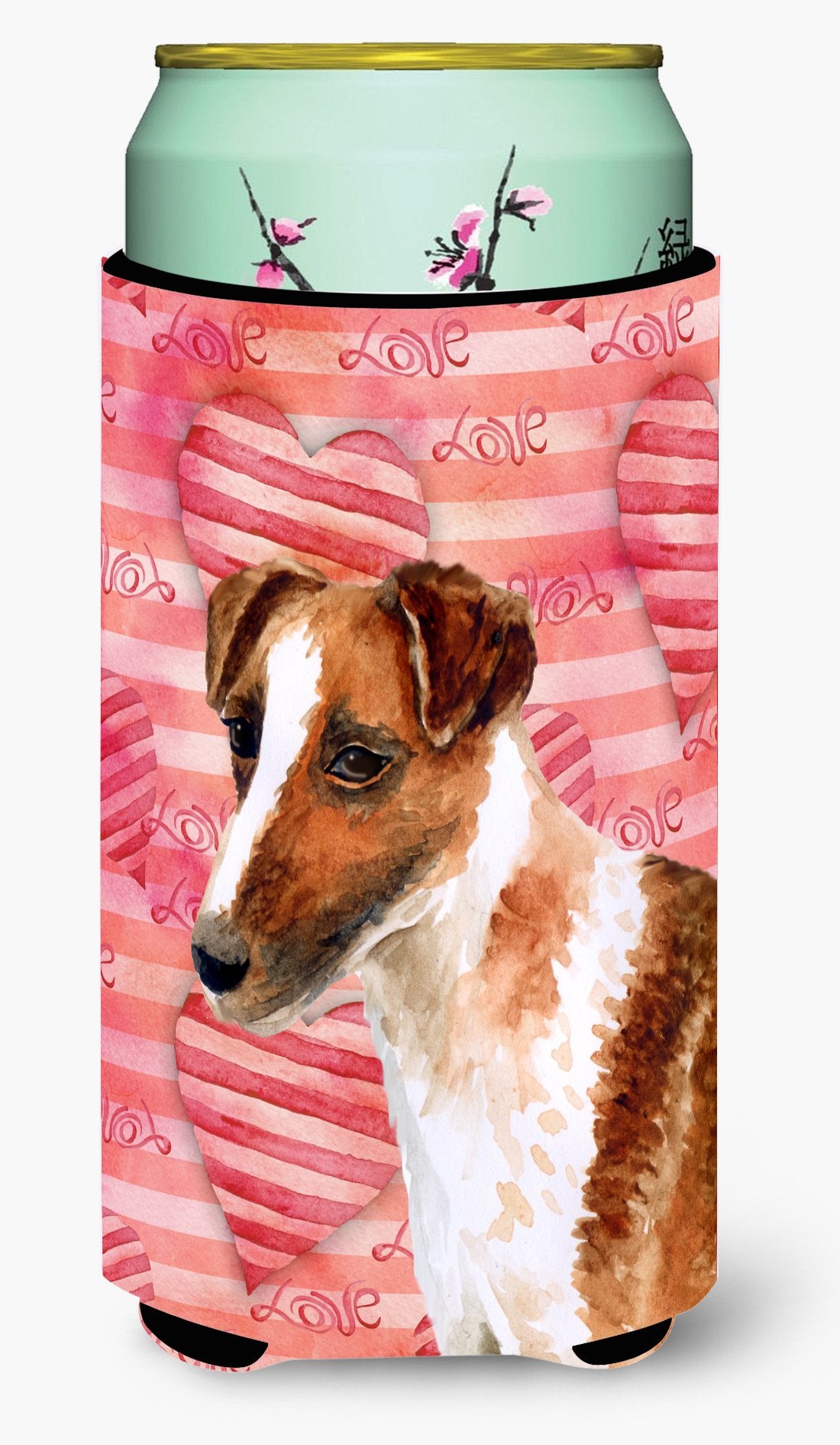 Smooth Fox Terrier Love Tall Boy Beverage Insulator Hugger BB9734TBC by Caroline&#39;s Treasures