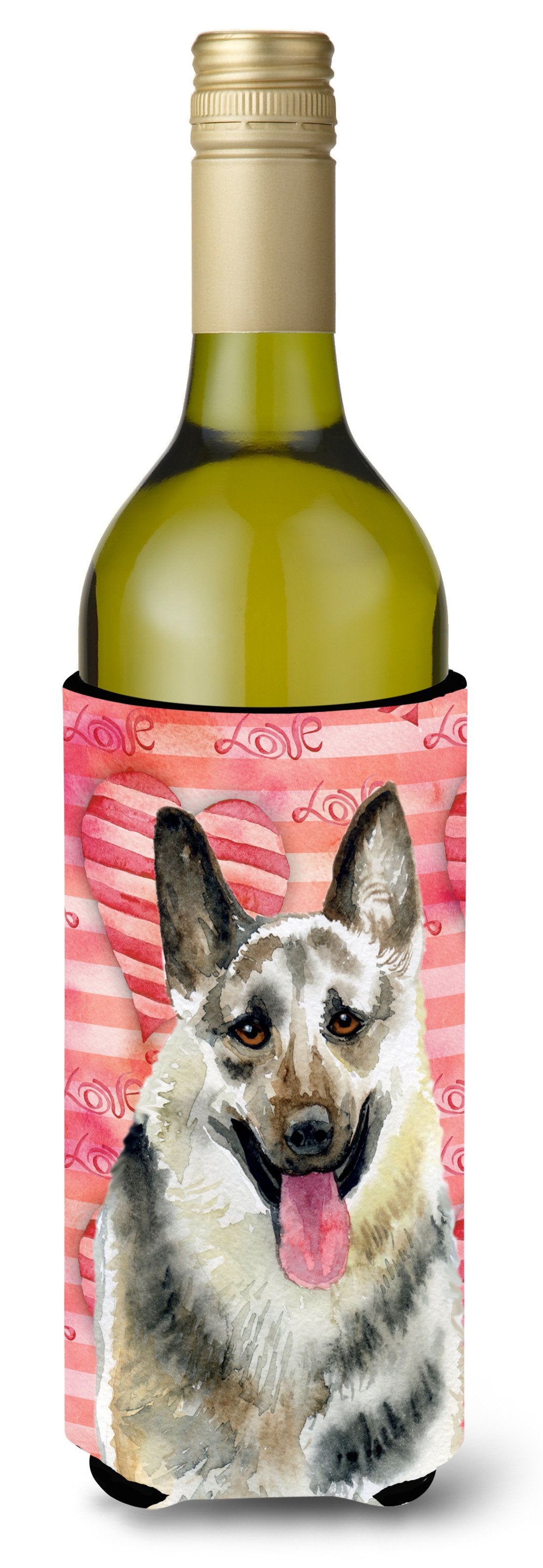 East-European Shepherd Love Wine Bottle Beverge Insulator Hugger BB9736LITERK by Caroline&#39;s Treasures