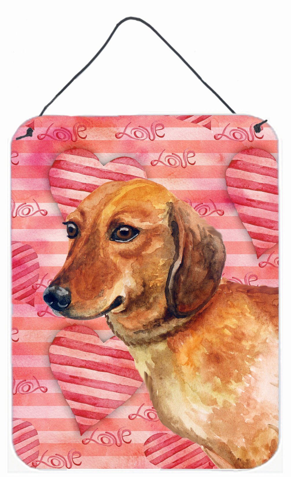 Dachshund Love Wall or Door Hanging Prints BB9739DS1216 by Caroline&#39;s Treasures
