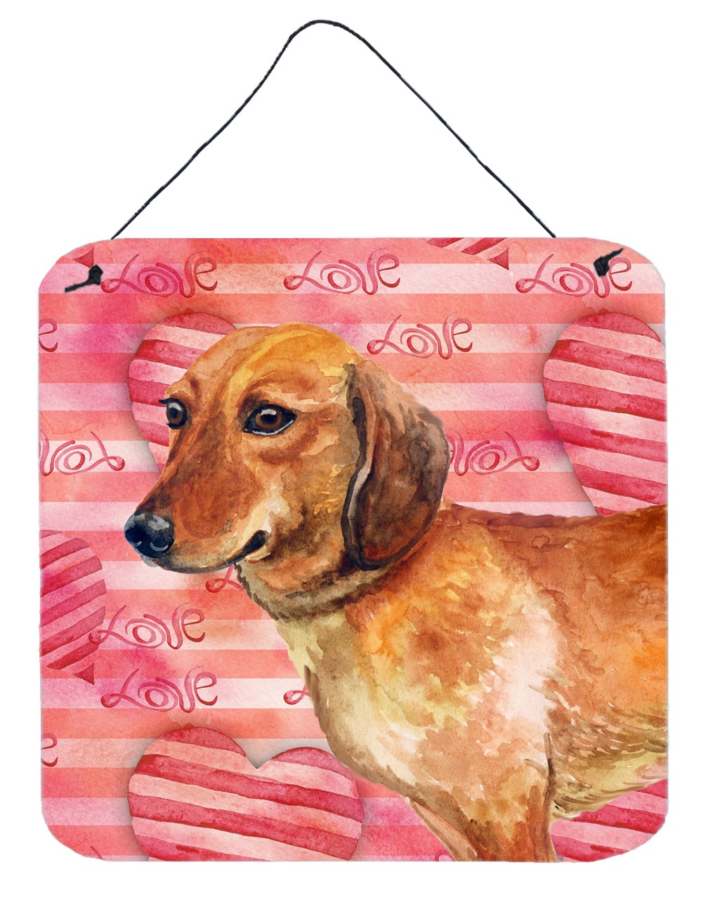 Dachshund Love Wall or Door Hanging Prints BB9739DS66 by Caroline&#39;s Treasures