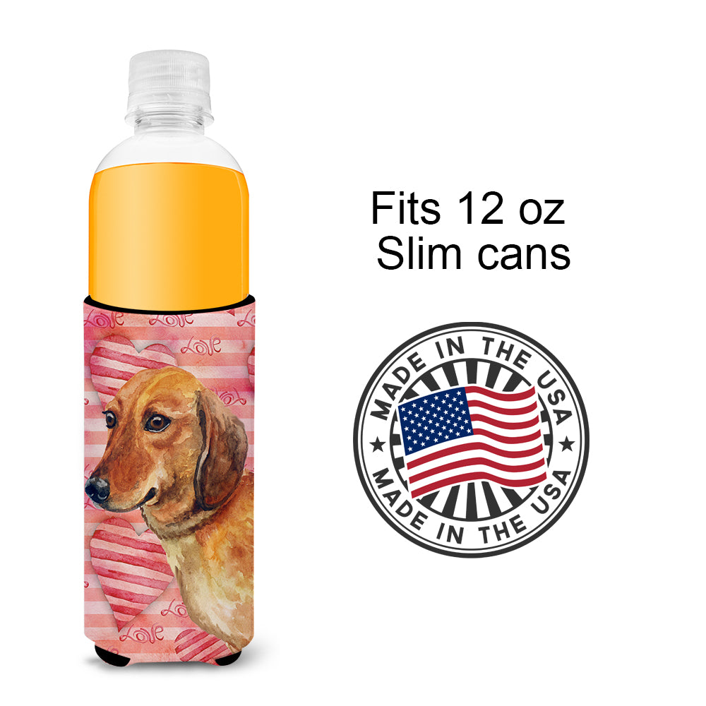 Dachshund Love  Ultra Hugger for slim cans BB9739MUK  the-store.com.