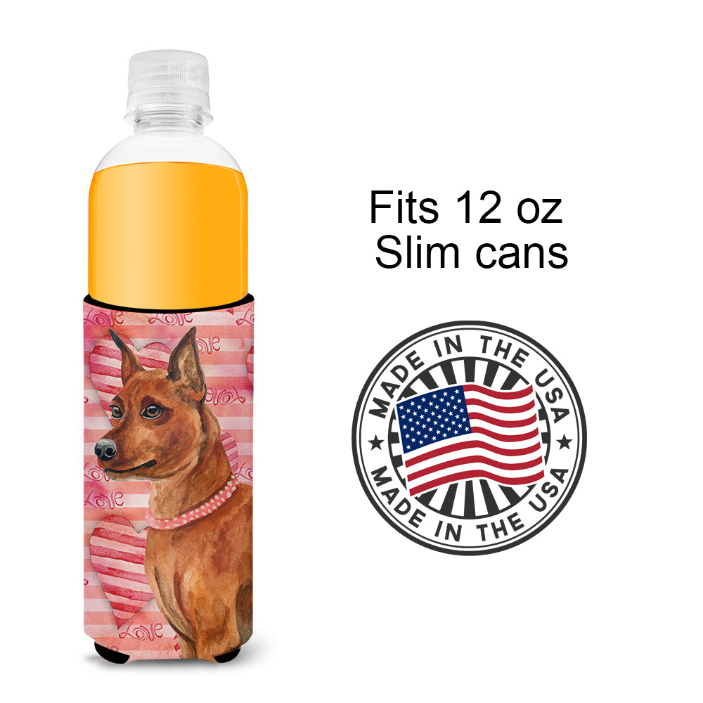 Miniature Pinscher Love  Ultra Hugger for slim cans BB9743MUK  the-store.com.