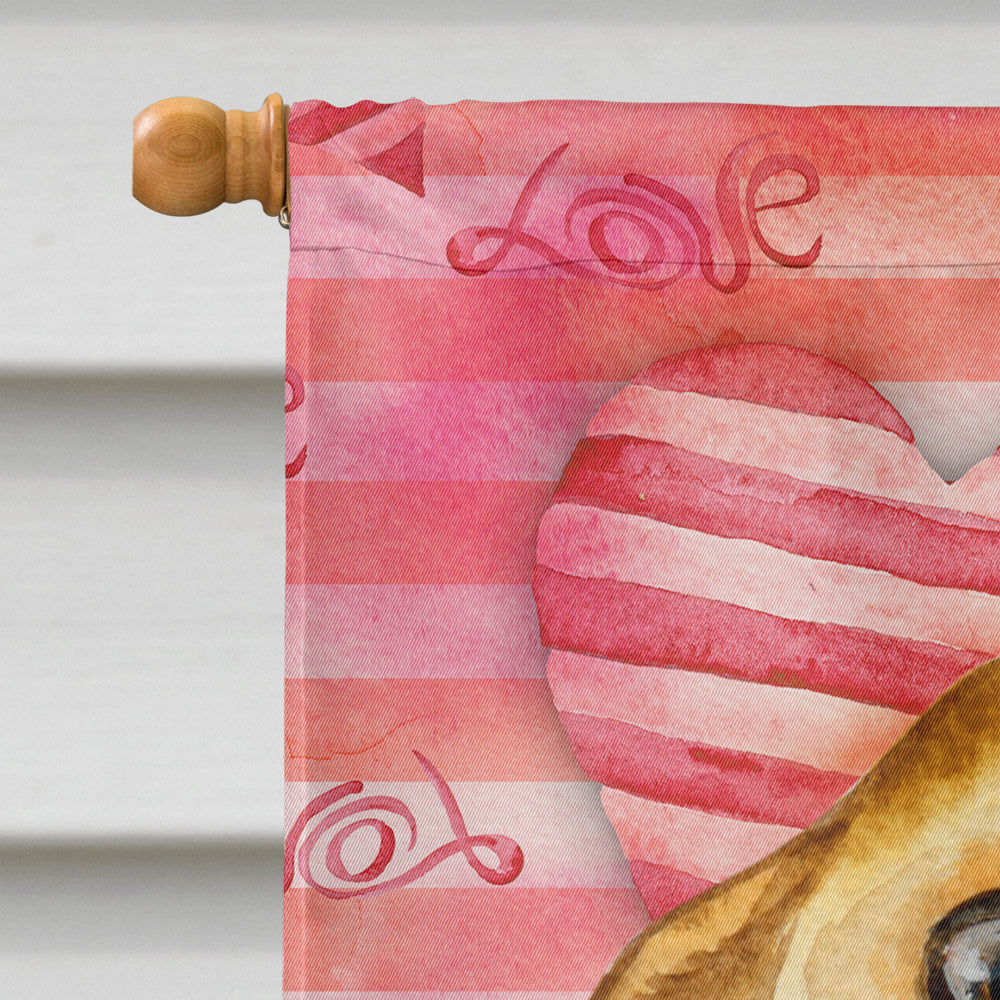 Chihuahua Love Flag Canvas House Size BB9745CHF