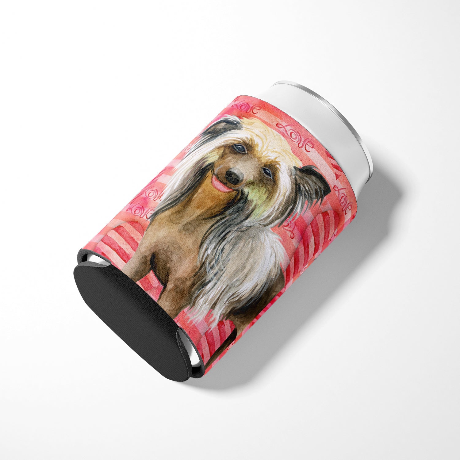 Chinese Crested Love Can or Bottle Hugger BB9746CC  the-store.com.