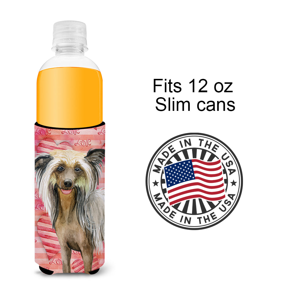 Chinese Crested Love  Ultra Hugger for slim cans BB9746MUK