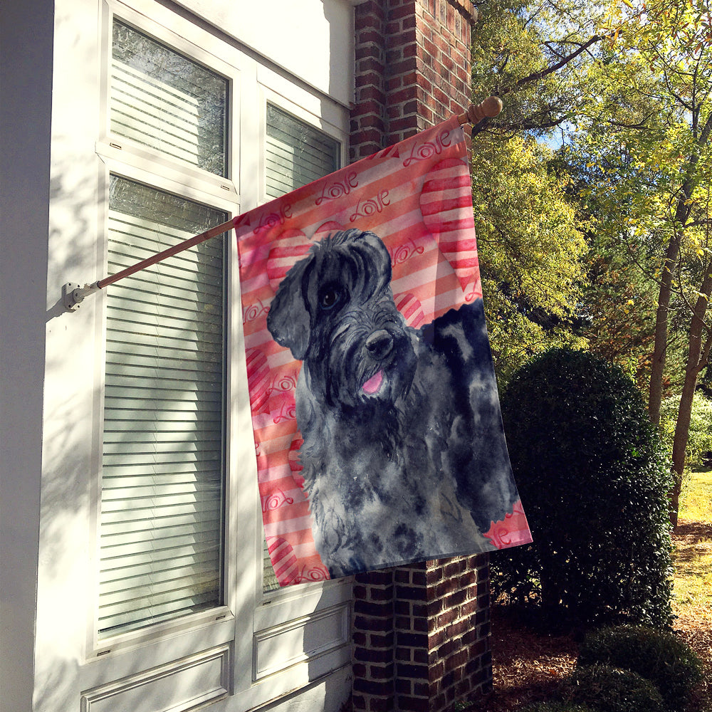 Giant Schnauzer Love Flag Canvas House Size BB9747CHF  the-store.com.