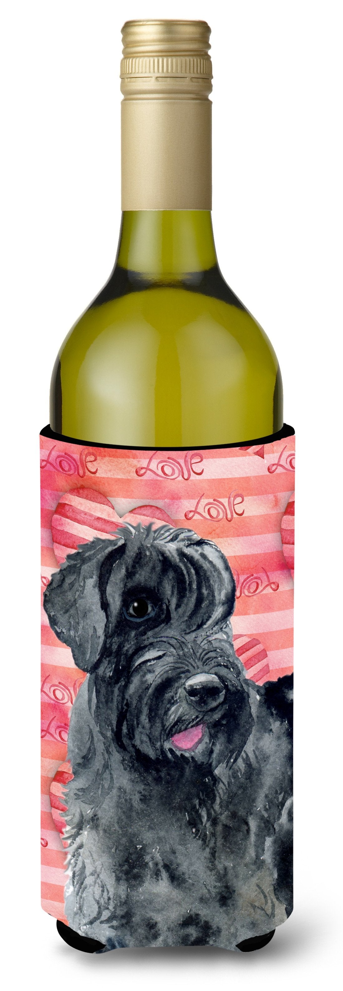 Giant Schnauzer Love Wine Bottle Beverge Insulator Hugger BB9747LITERK by Caroline&#39;s Treasures