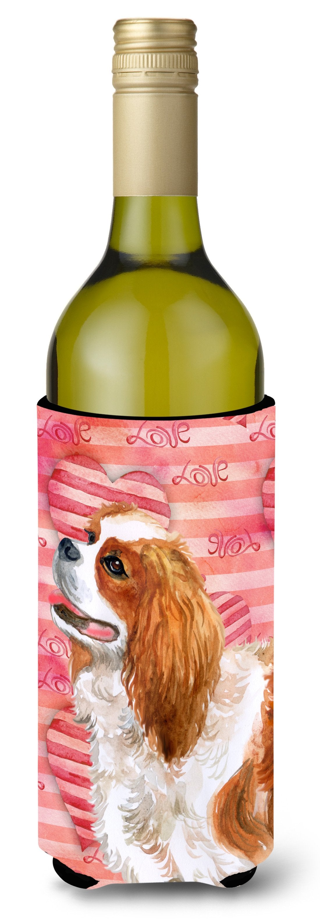 Cavalier Spaniel Love Wine Bottle Beverge Insulator Hugger BB9750LITERK by Caroline&#39;s Treasures