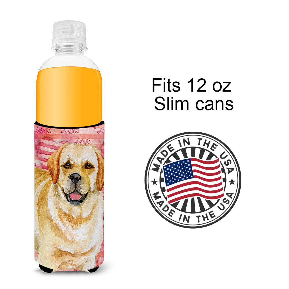 Golden Retriever Love  Ultra Hugger for slim cans BB9751MUK  the-store.com.