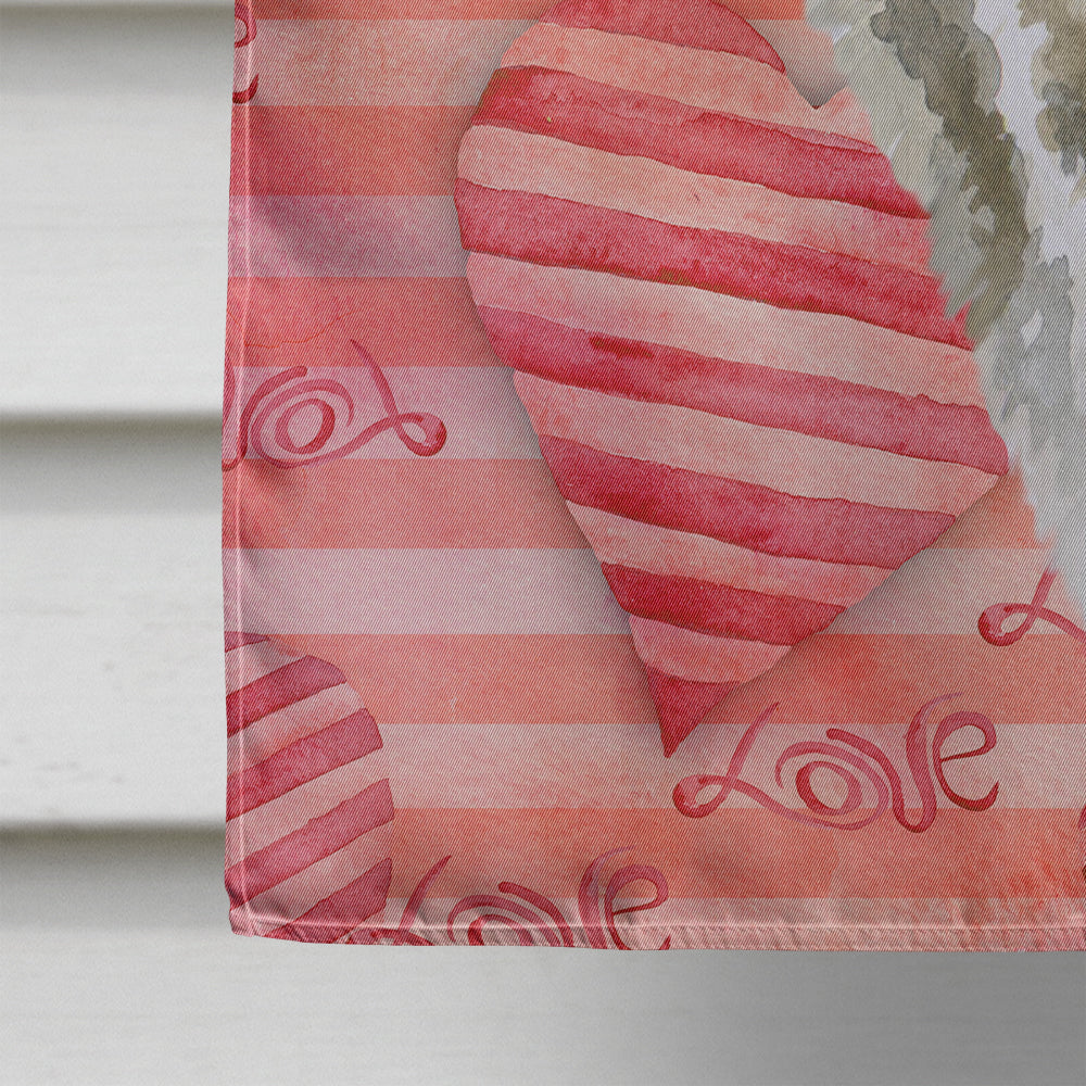 American Akita Love Flag Canvas House Size BB9756CHF
