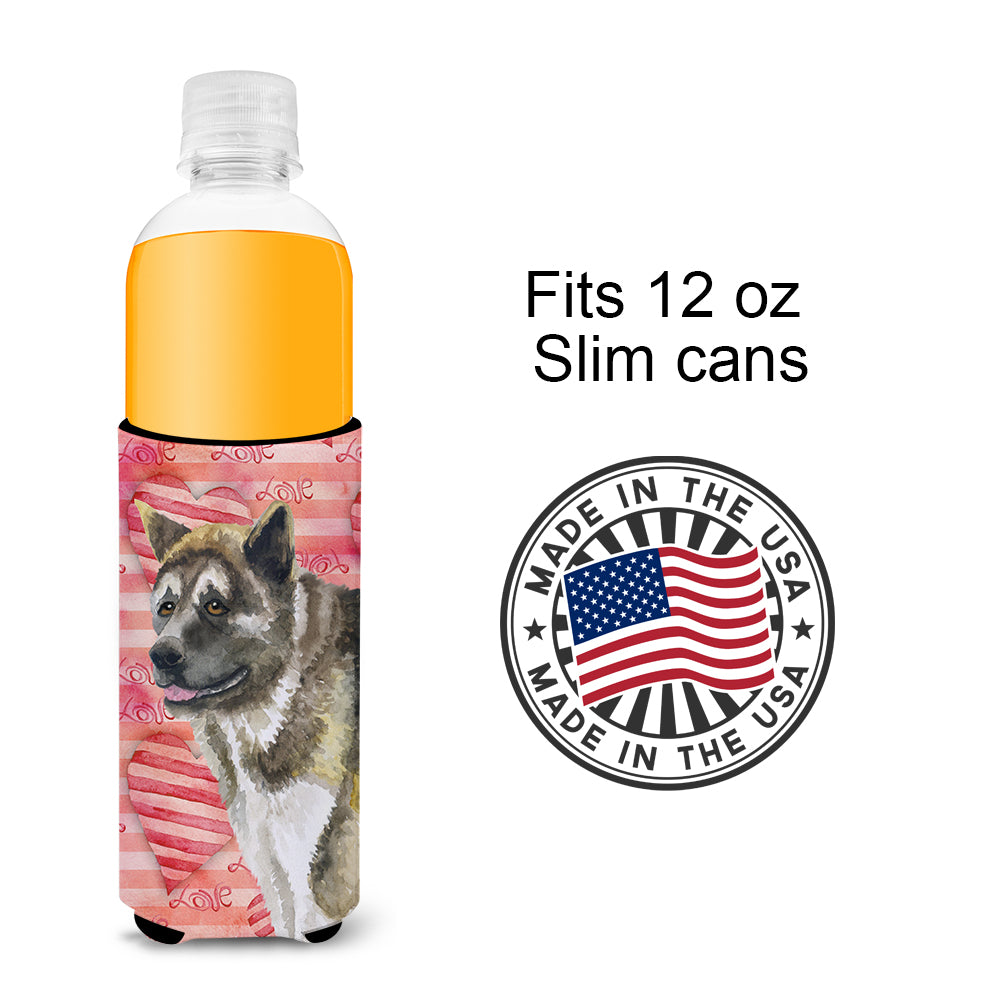 American Akita Love  Ultra Hugger for slim cans BB9756MUK