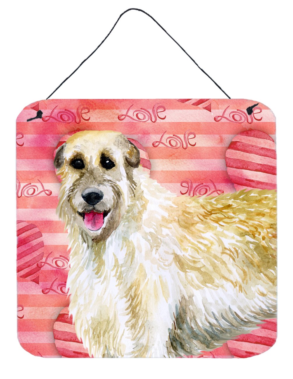 Irish Wolfhound Love Wall or Door Hanging Prints BB9757DS66 by Caroline&#39;s Treasures