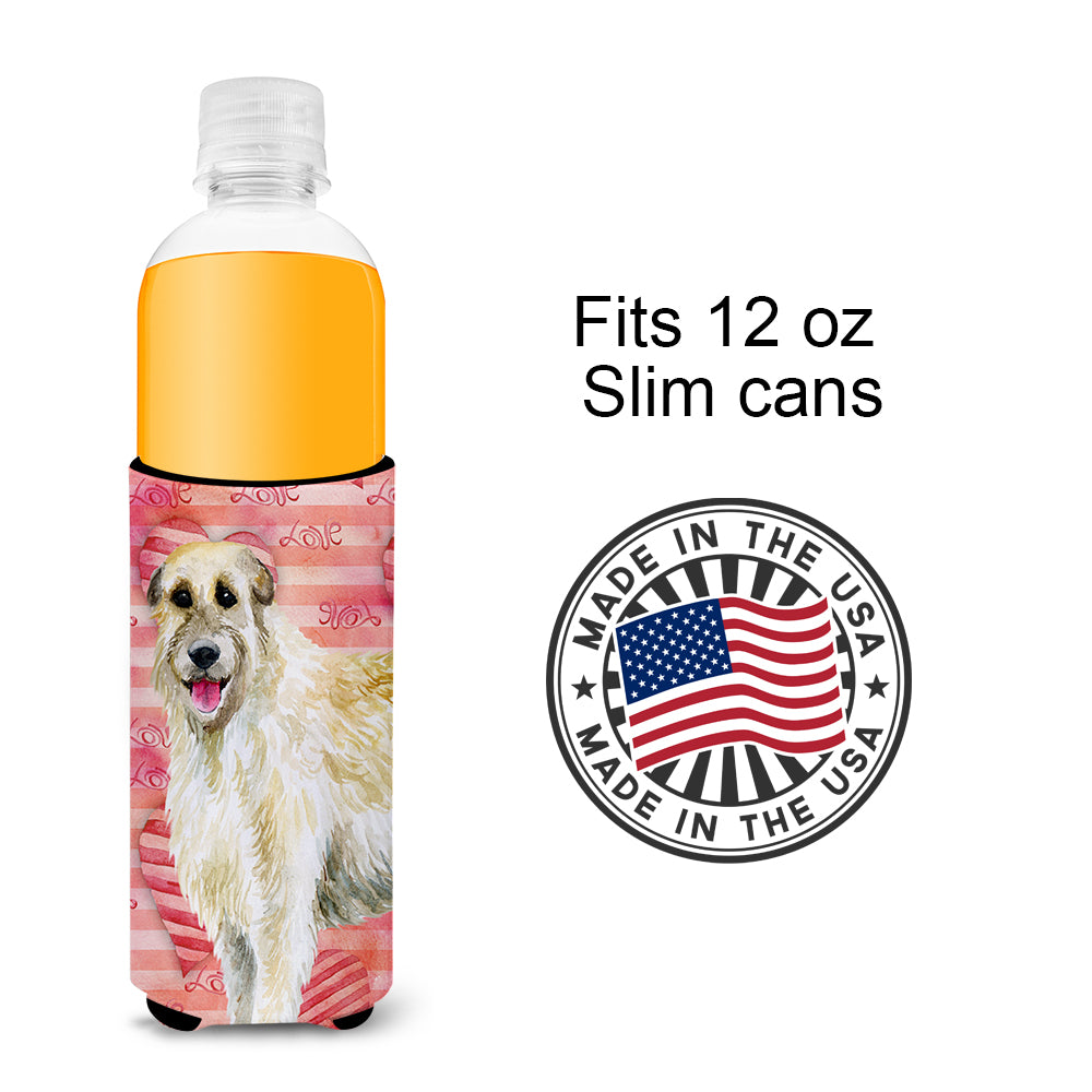 Irish Wolfhound Love  Ultra Hugger for slim cans BB9757MUK  the-store.com.