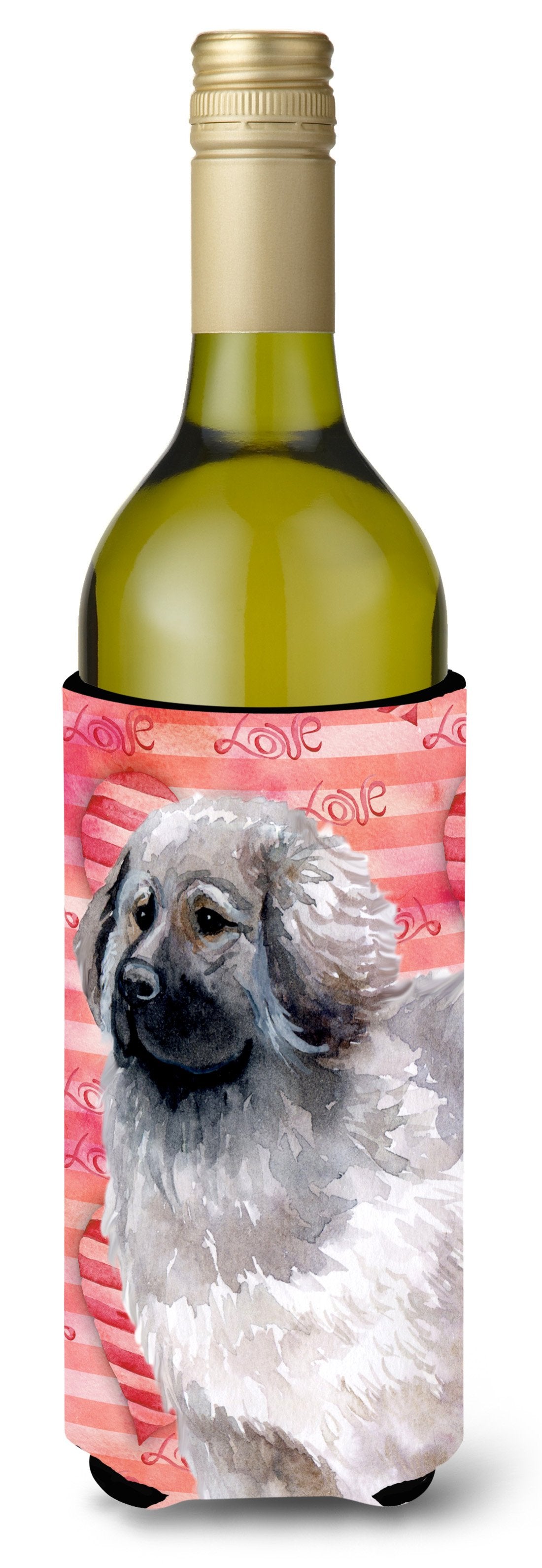 Moscow Watchdog Love Wine Bottle Beverge Insulator Hugger BB9760LITERK by Caroline&#39;s Treasures