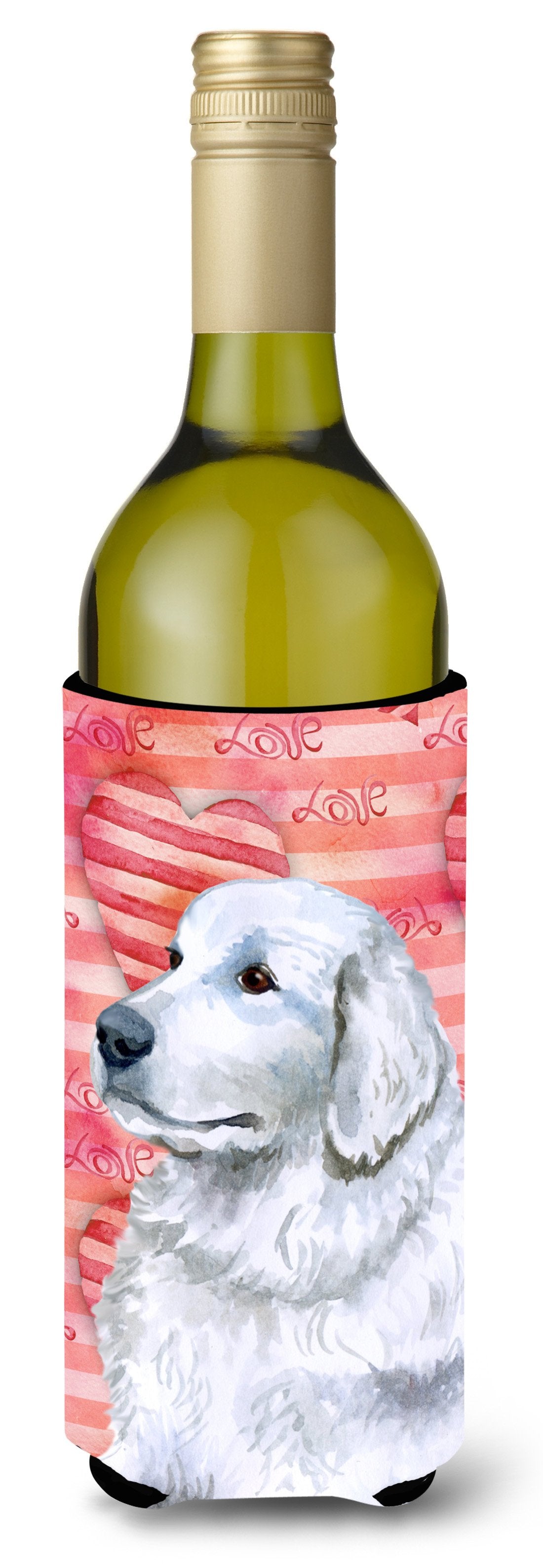 Maremma Sheepdog Love Wine Bottle Beverge Insulator Hugger BB9762LITERK by Caroline&#39;s Treasures