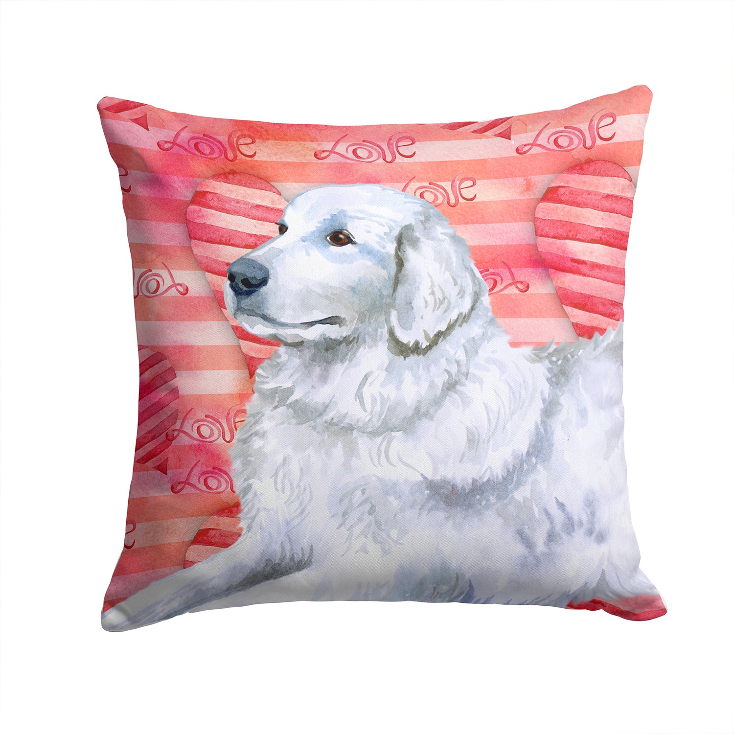 Maremma Sheepdog Love Fabric Decorative Pillow BB9762PW1414 - the-store.com