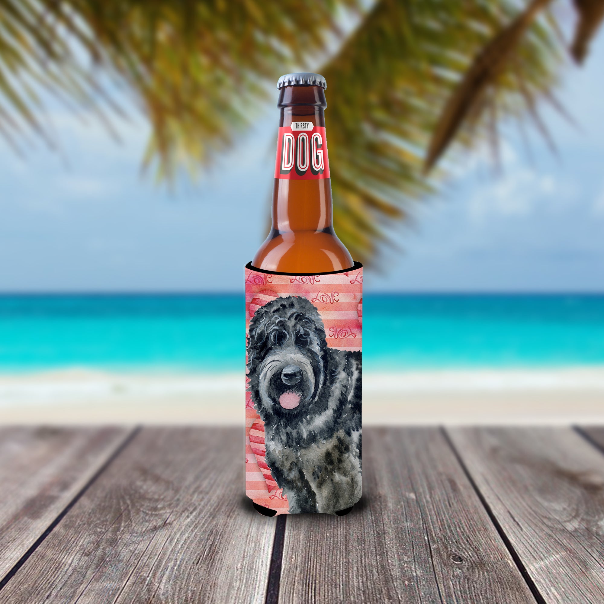 Black Russian Terrier Love  Ultra Hugger for slim cans BB9764MUK