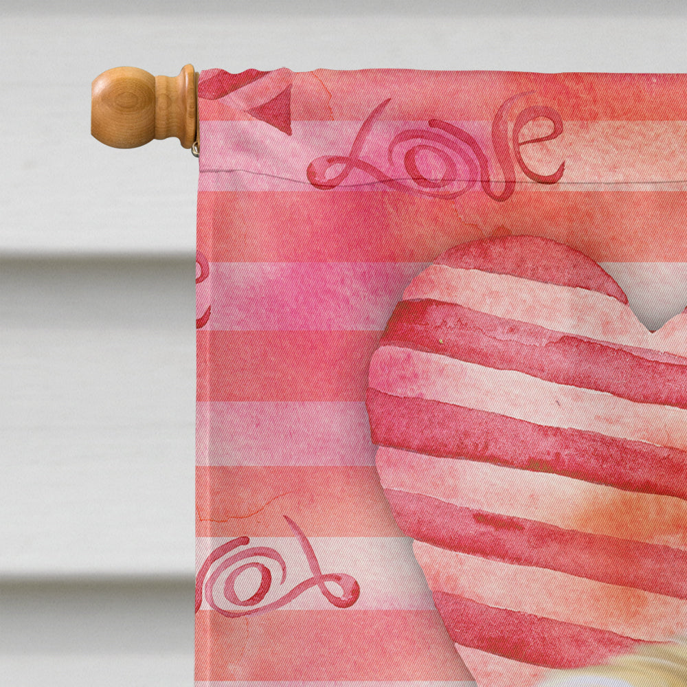 Pekingese Love Flag Canvas House Size BB9768CHF
