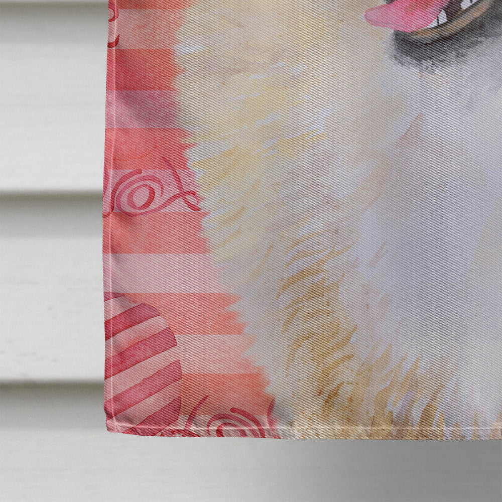 Pomeranian Love Flag Canvas House Size BB9769CHF