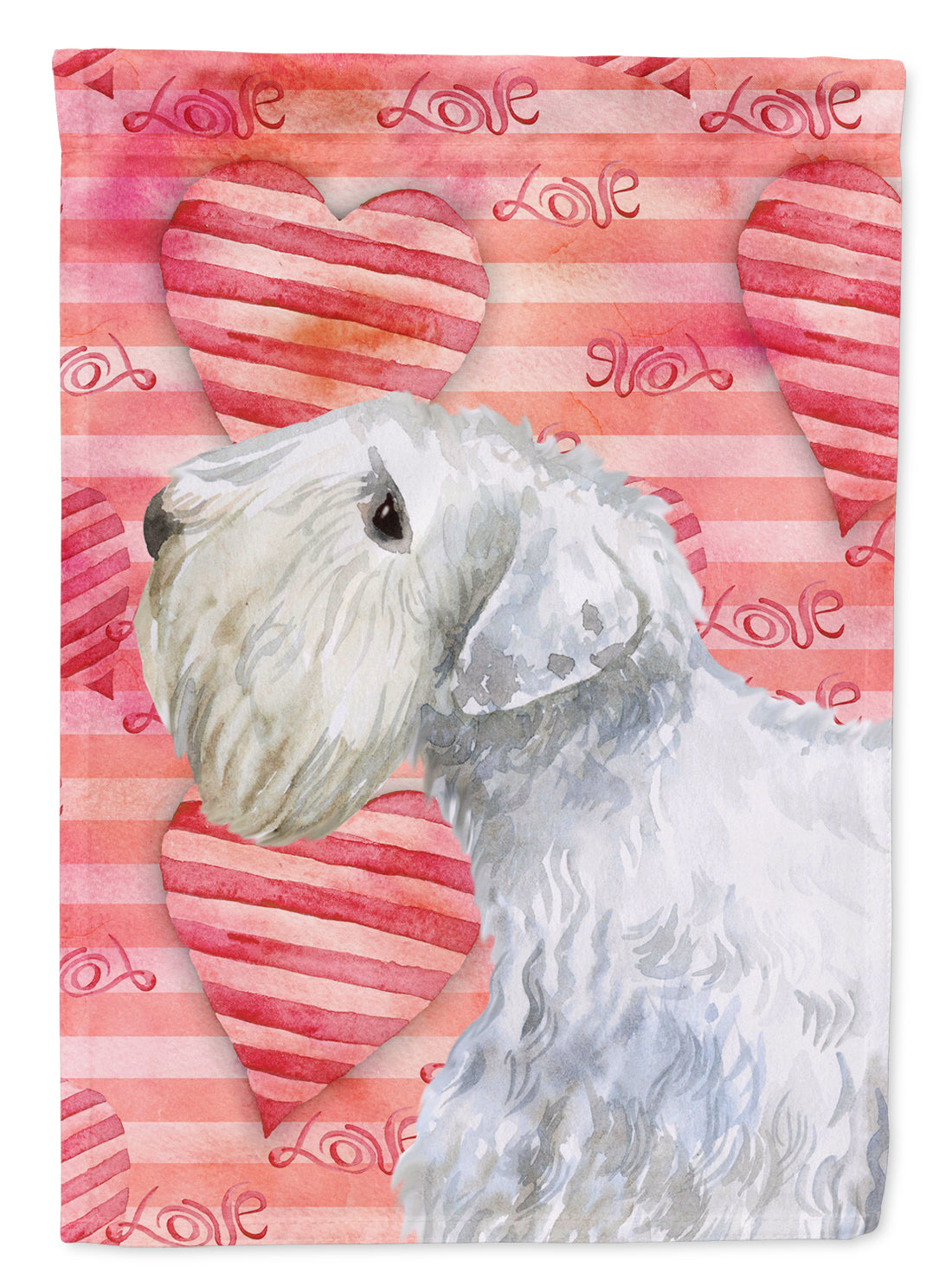 Sealyham Terrier Love Flag Canvas House Size BB9771CHF  the-store.com.