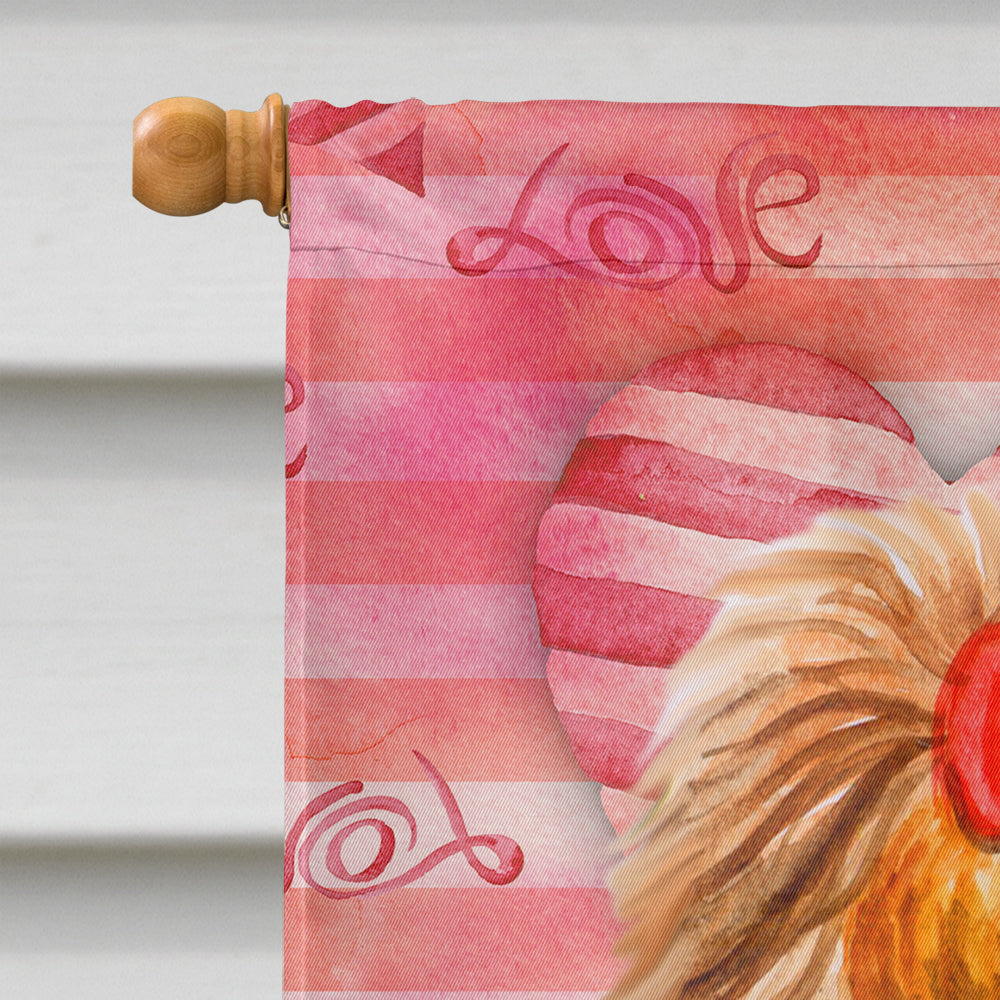 Yorkshire Terrier Love Flag Canvas House Size BB9772CHF  the-store.com.