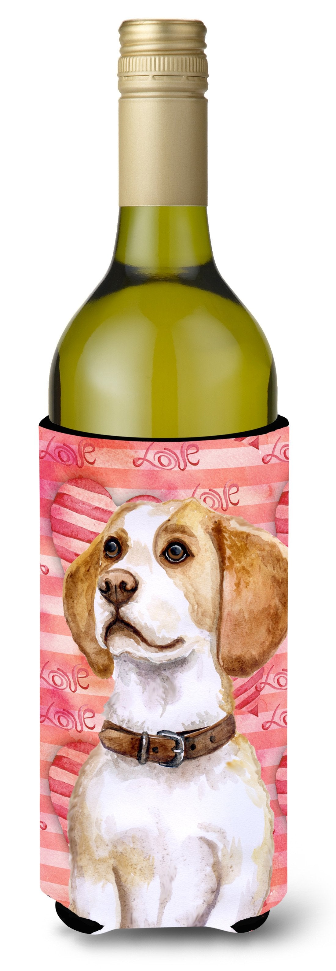 Beagle Love Wine Bottle Beverge Insulator Hugger BB9773LITERK by Caroline&#39;s Treasures