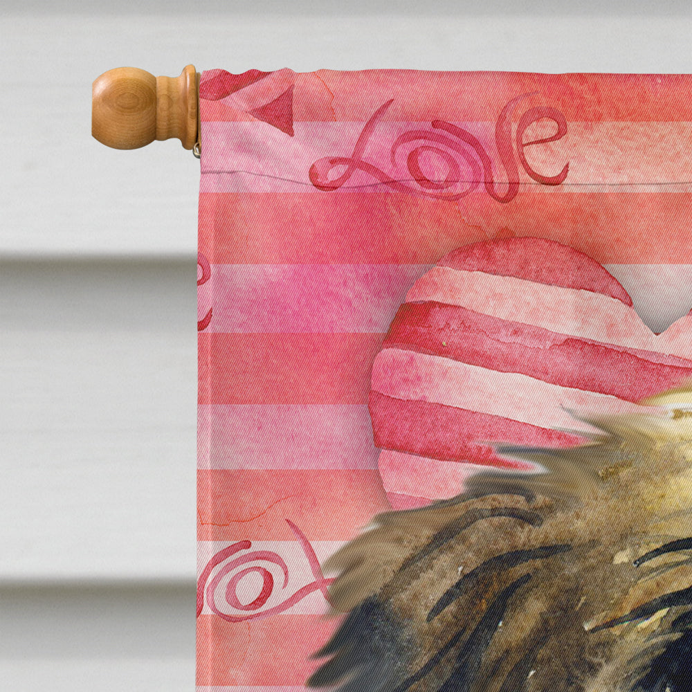 Brussels Griffon Love Flag Canvas House Size BB9774CHF