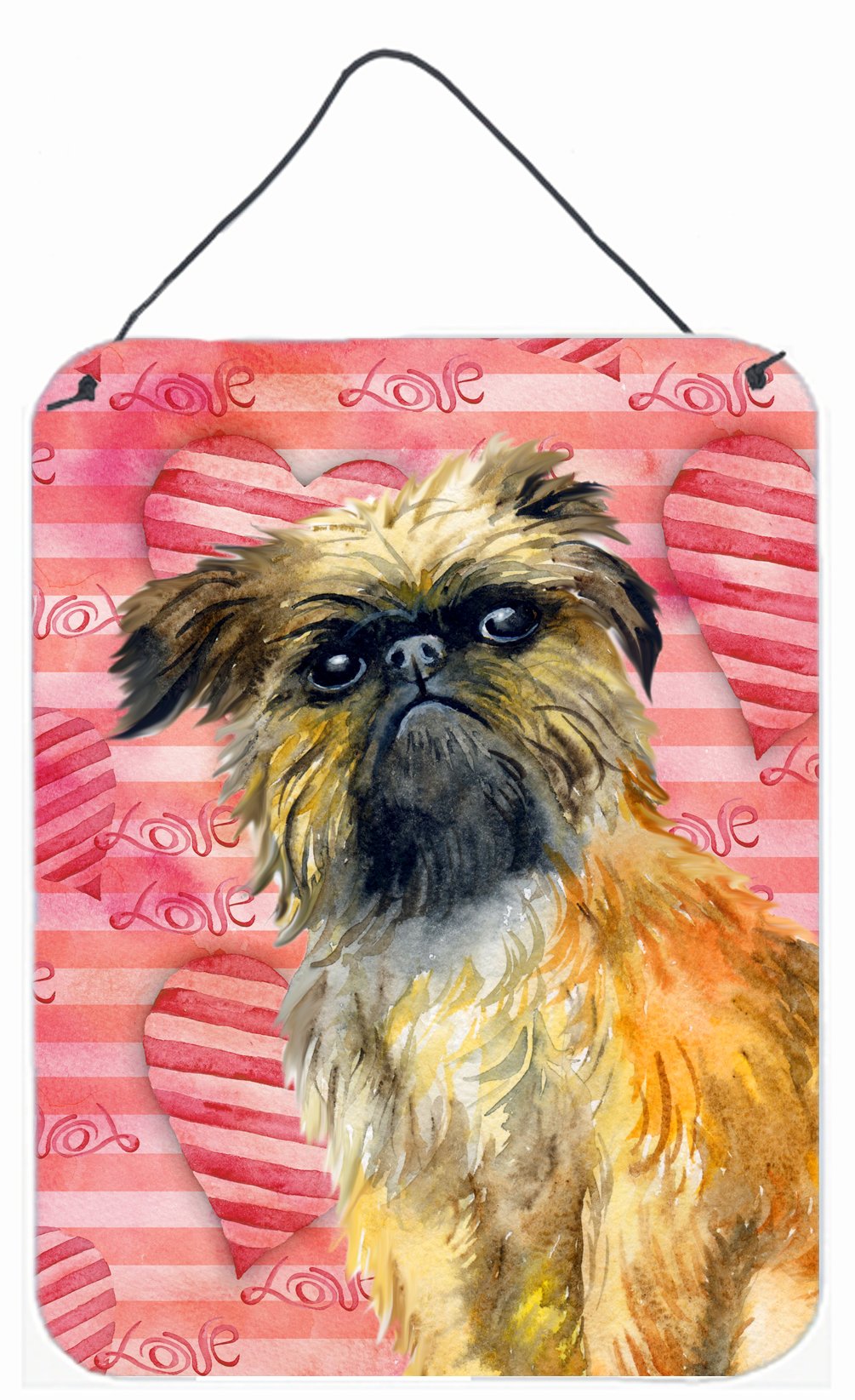 Brussels Griffon Love Wall or Door Hanging Prints BB9774DS1216 by Caroline&#39;s Treasures