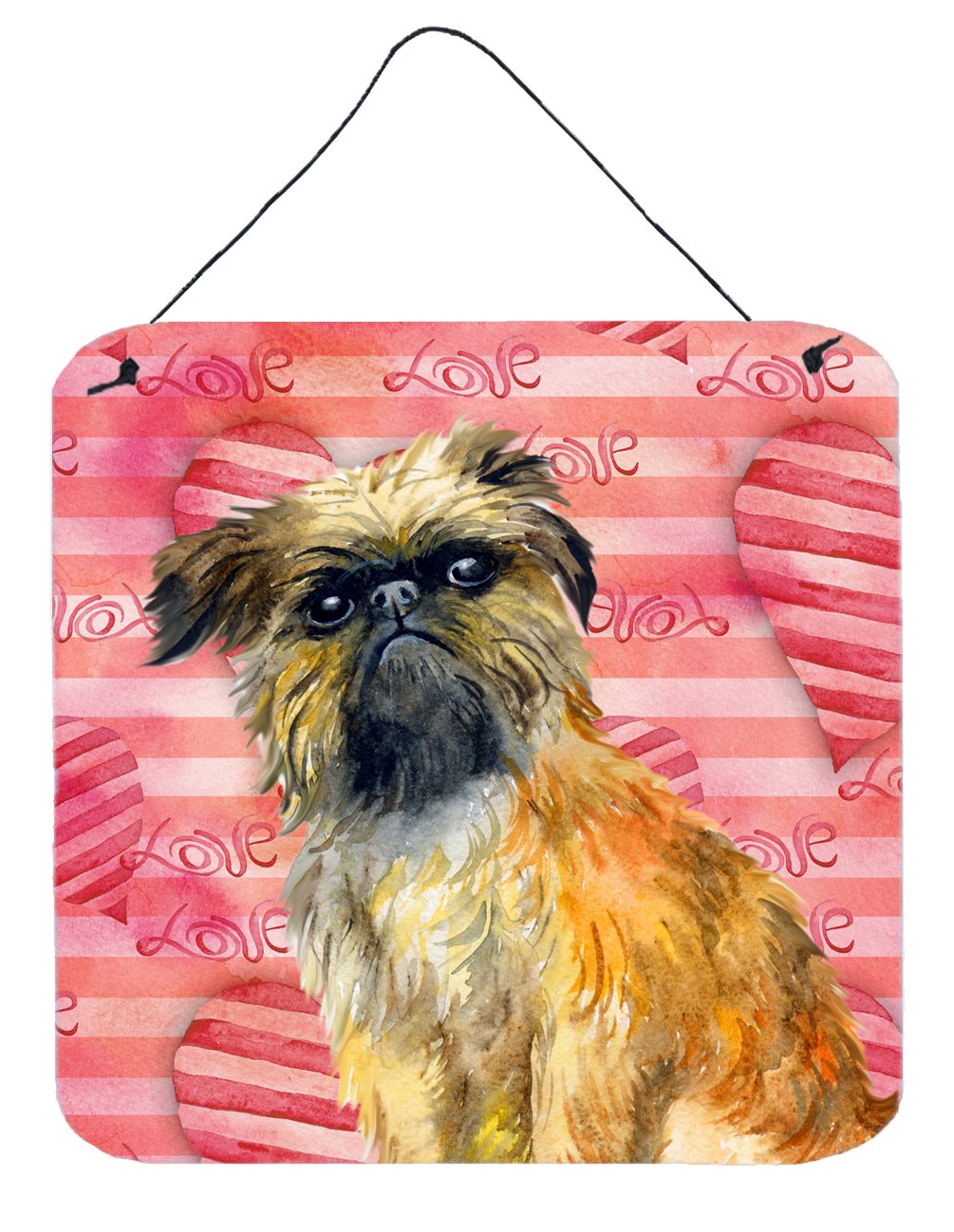Brussels Griffon Love Wall or Door Hanging Prints BB9774DS66 by Caroline&#39;s Treasures