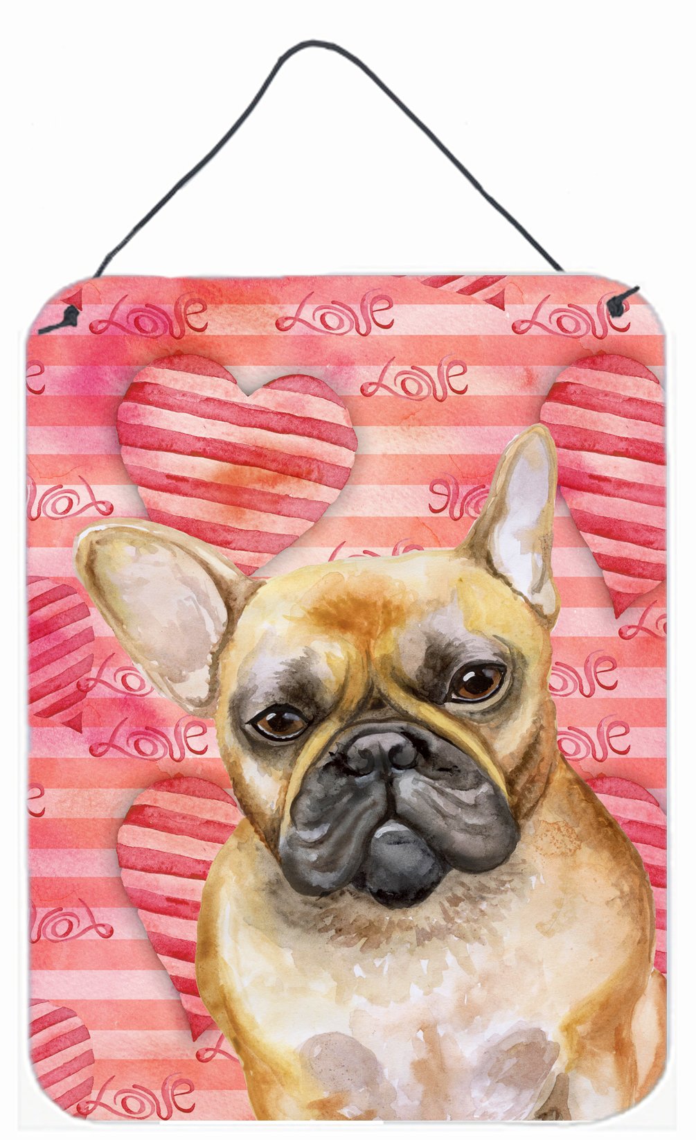 French Bulldog Love Wall or Door Hanging Prints BB9775DS1216 by Caroline&#39;s Treasures
