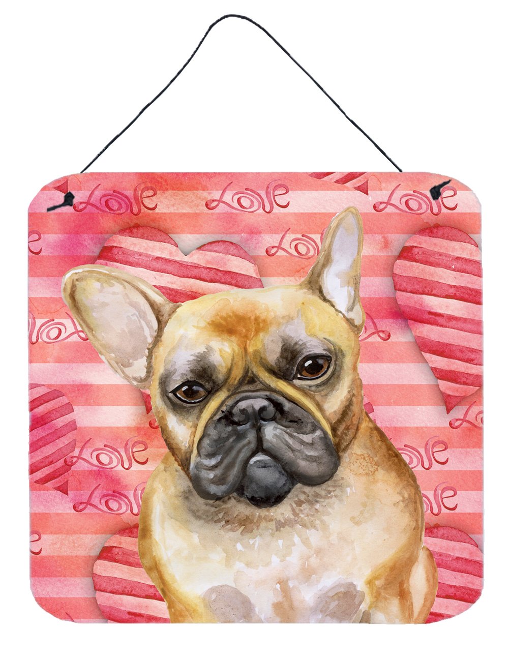 French Bulldog Love Wall or Door Hanging Prints BB9775DS66 by Caroline&#39;s Treasures