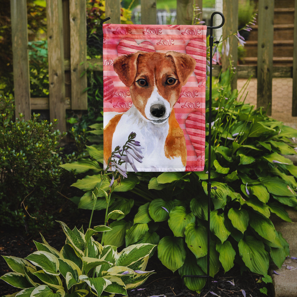 Jack Russell Terrier Love Flag Garden Size BB9776GF
