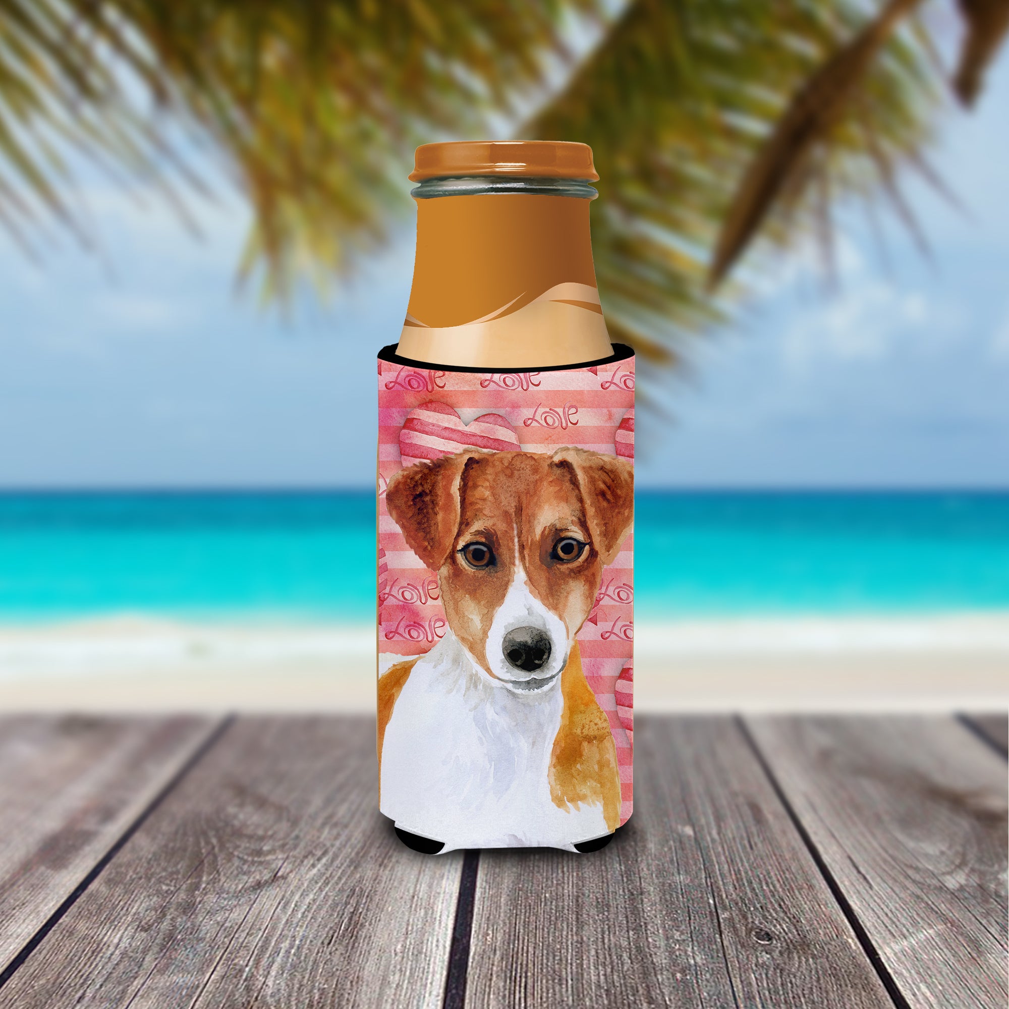 Jack Russell Terrier Love  Ultra Hugger for slim cans BB9776MUK  the-store.com.