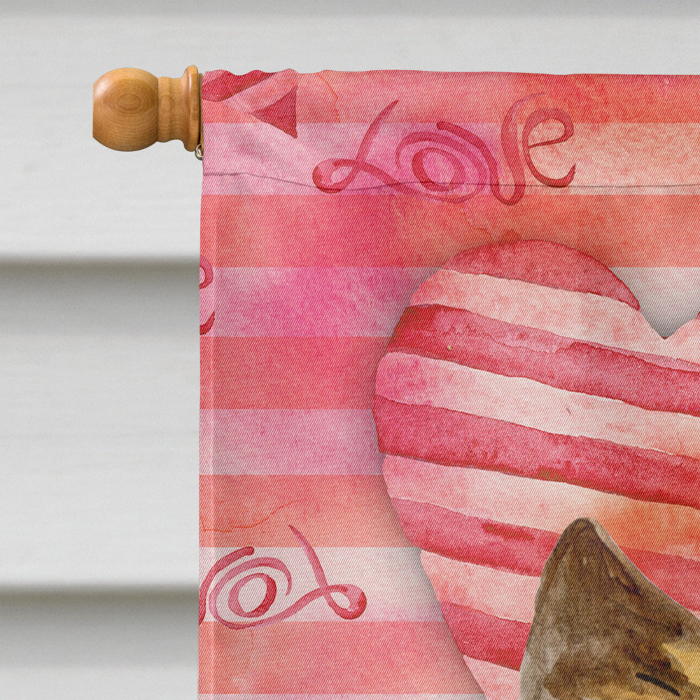 Cairn Terrier Love Flag Canvas House Size BB9777CHF  the-store.com.