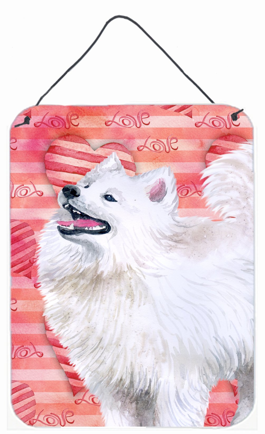 Samoyed Love Wall or Door Hanging Prints BB9778DS1216 by Caroline&#39;s Treasures