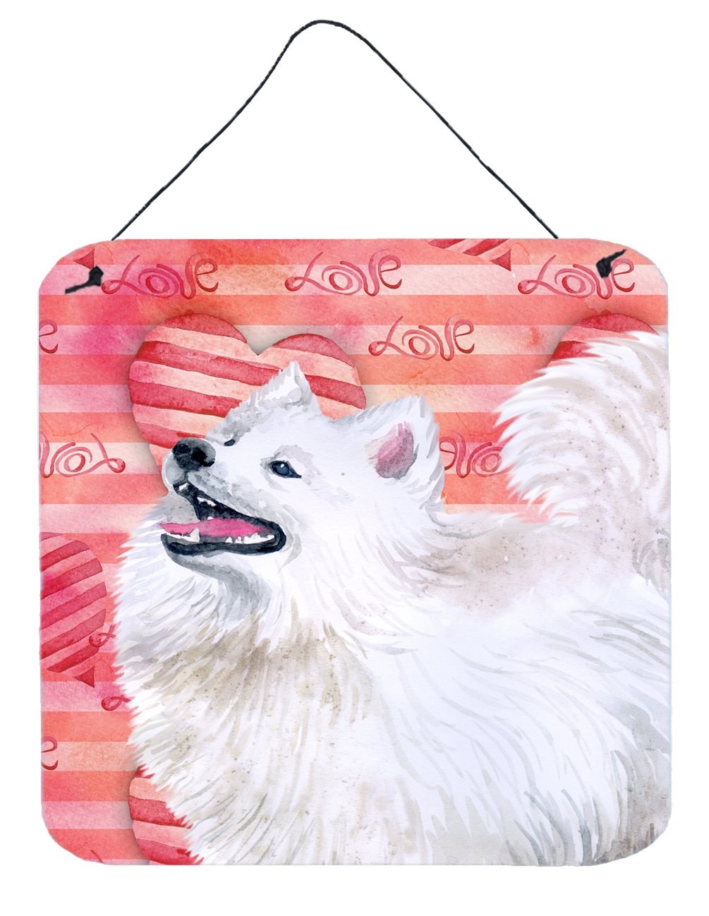 Samoyed Love Wall or Door Hanging Prints BB9778DS66 by Caroline&#39;s Treasures