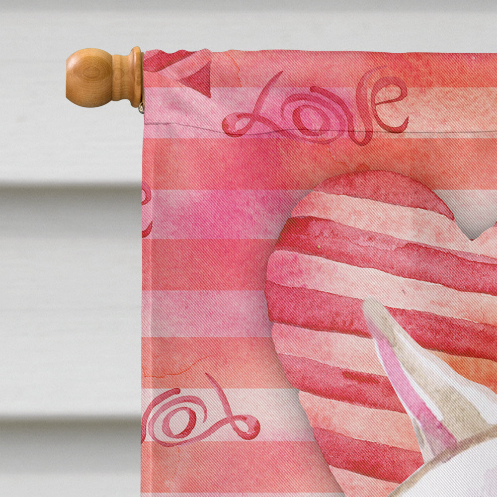 Bull Terrier Love Flag Canvas House Size BB9780CHF  the-store.com.