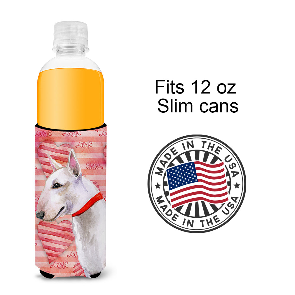 Bull Terrier Love  Ultra Hugger for slim cans BB9780MUK  the-store.com.