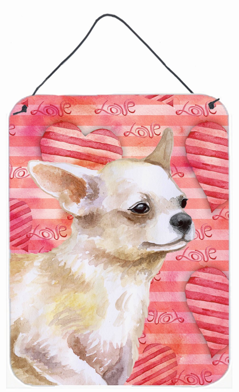 Chihuahua Leg up Love Wall or Door Hanging Prints BB9784DS1216 by Caroline's Treasures