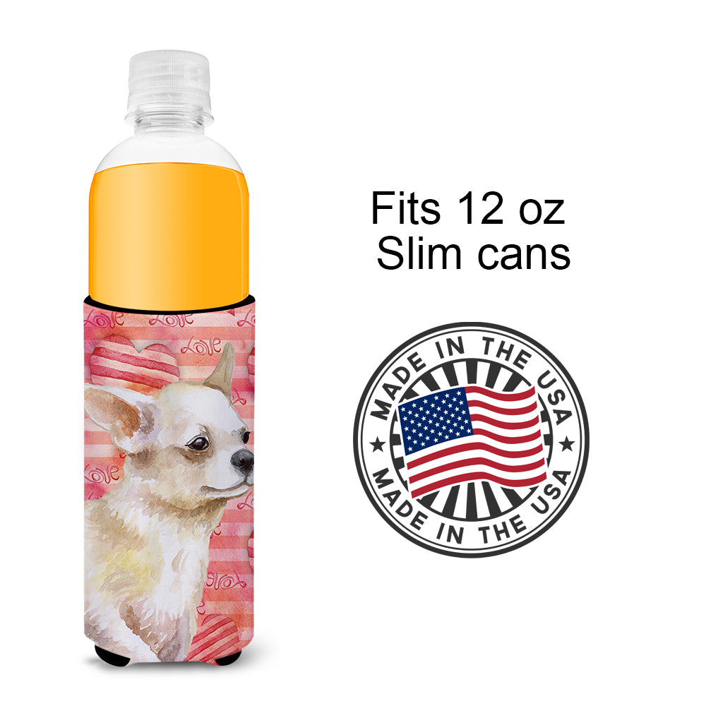 Chihuahua Leg up Love  Ultra Hugger for slim cans BB9784MUK  the-store.com.