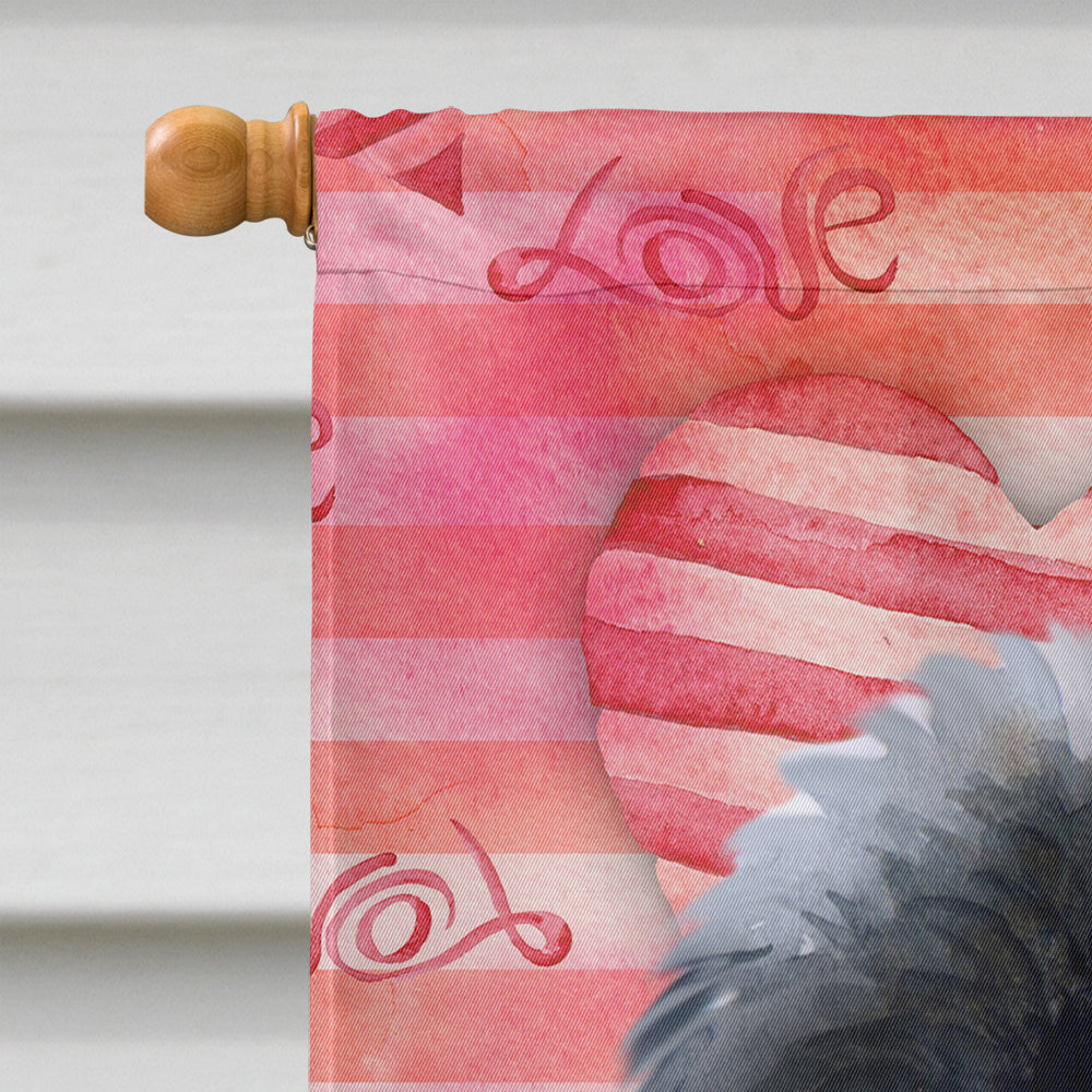 Newfoundland Puppy Love Flag Canvas House Size BB9786CHF