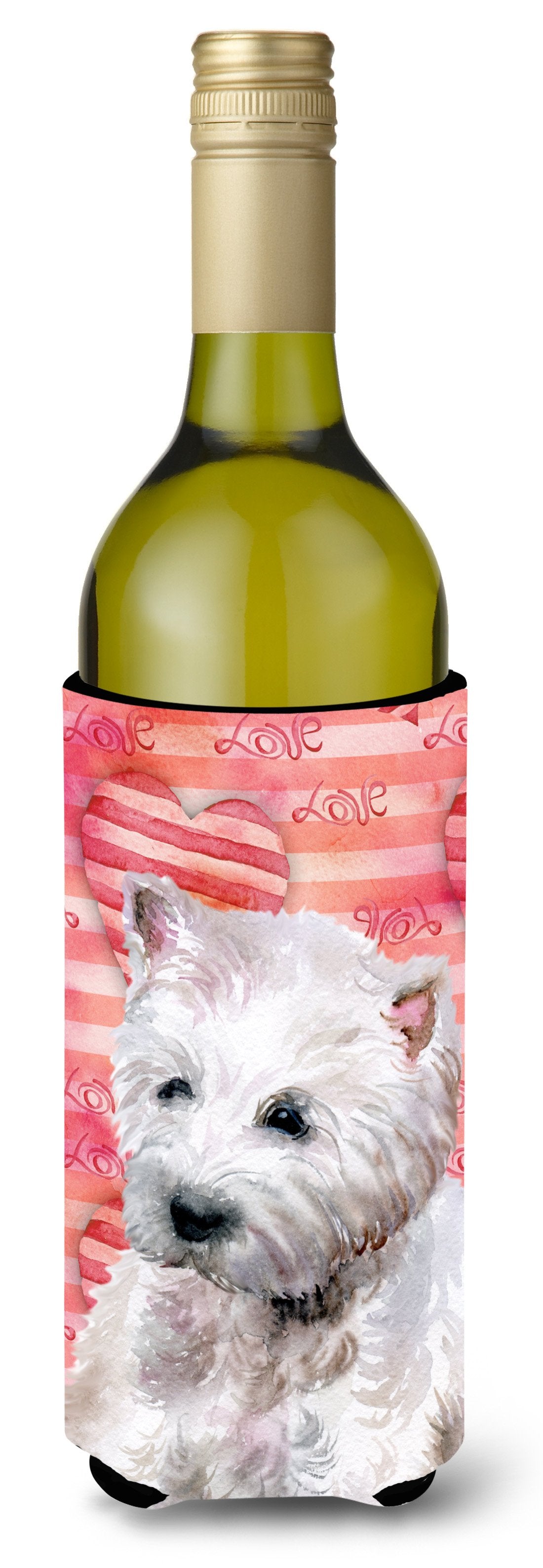 Westie Love Wine Bottle Beverge Insulator Hugger BB9788LITERK by Caroline&#39;s Treasures