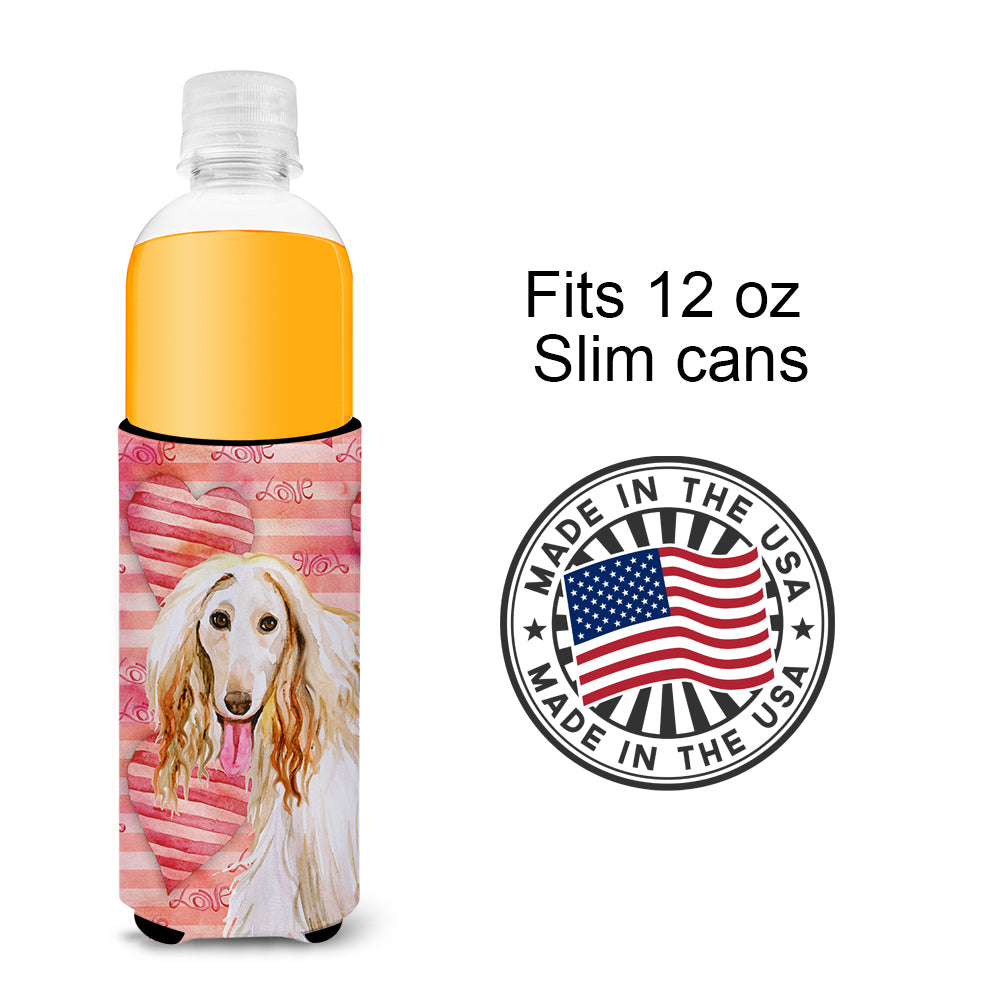Afghan Hound Love  Ultra Hugger for slim cans BB9789MUK  the-store.com.