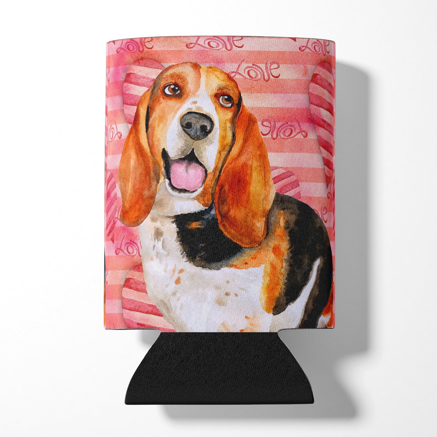 Basset Hound Love Can or Bottle Hugger BB9791CC  the-store.com.
