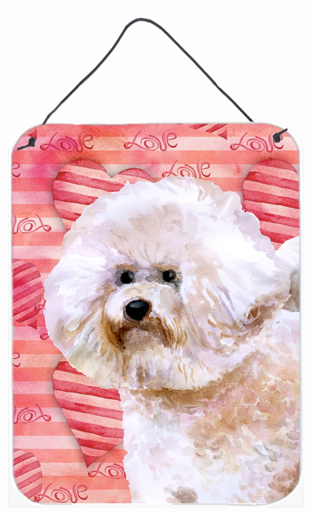 Bichon Frise #2 Love Wall or Door Hanging Prints BB9792DS1216 by Caroline's Treasures