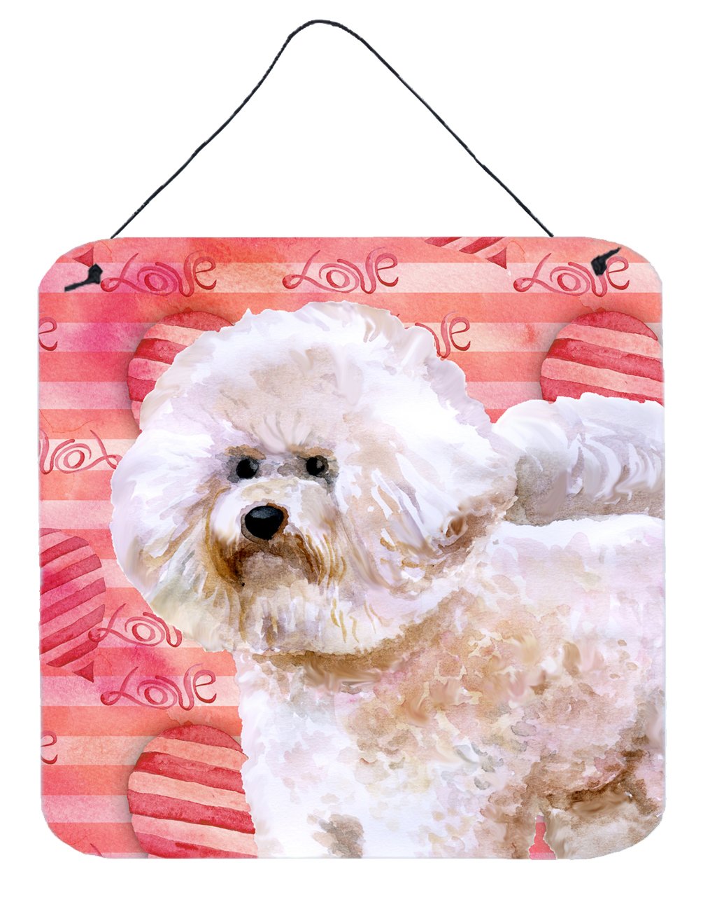 Bichon Frise #2 Love Wall or Door Hanging Prints BB9792DS66 by Caroline&#39;s Treasures