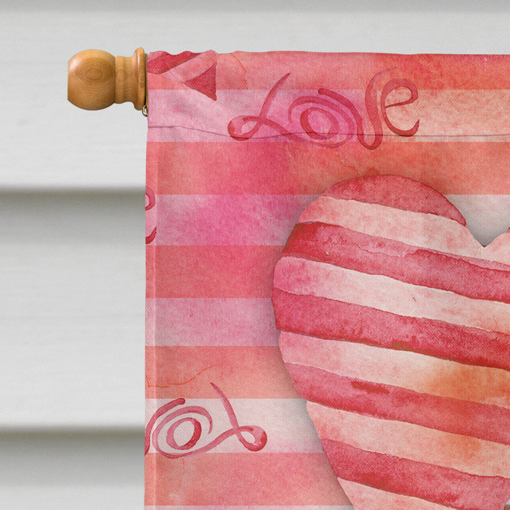 Doberman Pinscher Love Flag Canvas House Size BB9796CHF